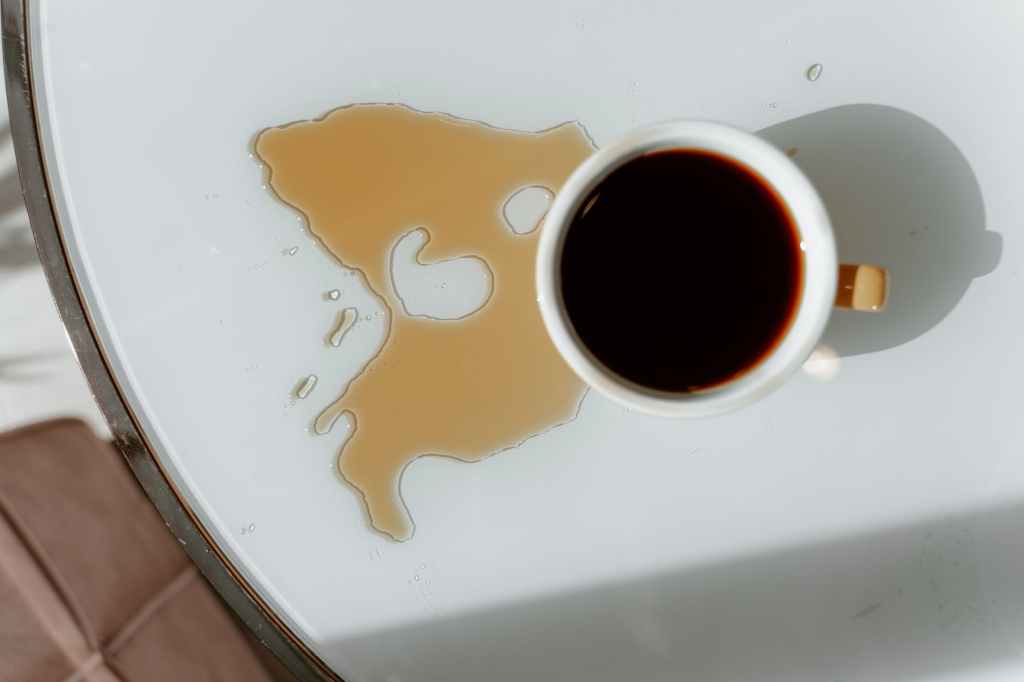 Spilled Coffee; Best&nbsp;Intentions.